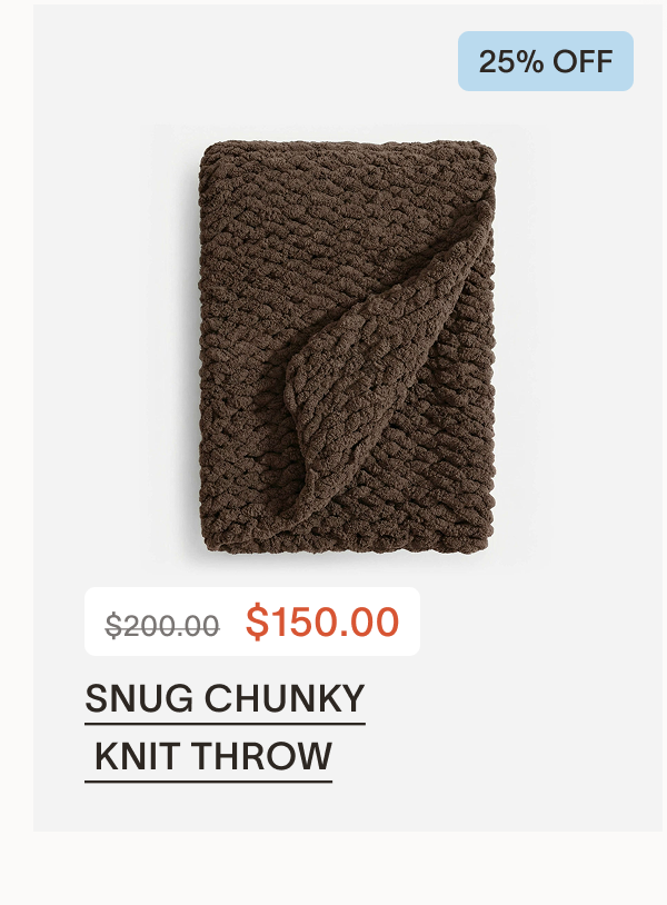 Snug Chunky Knit Throw