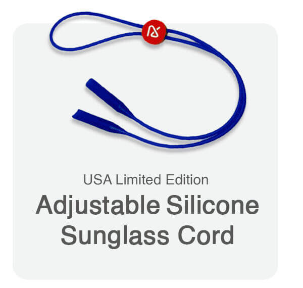 Adjustable Silicone Sunglass Cord - USA Limited Edition