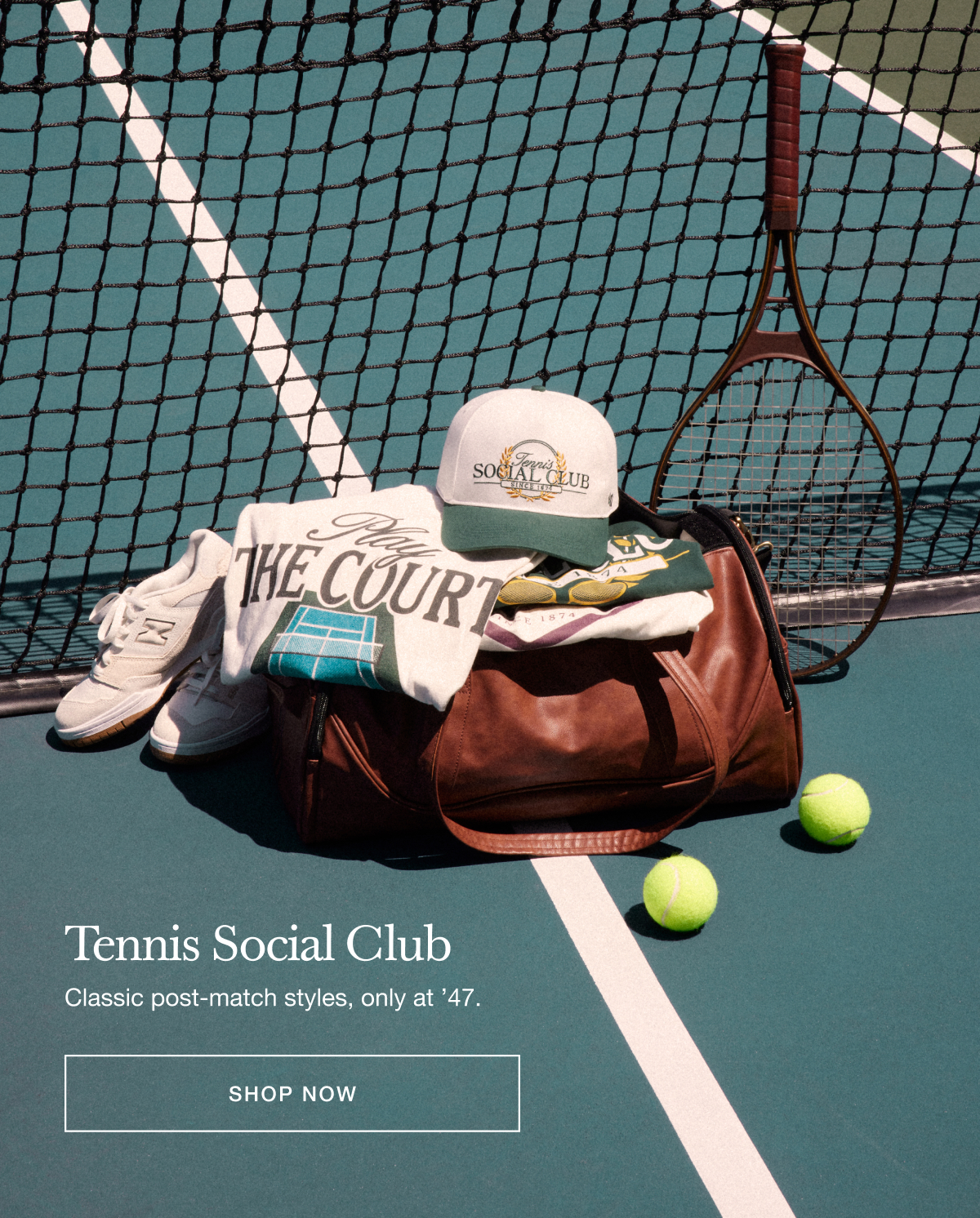 TENNIS SOCIAL CLUB - Classic social club styles, only at ’47. SHOP NOW