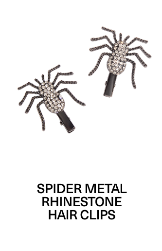 Spider Metal Rhinestone Hair Clips