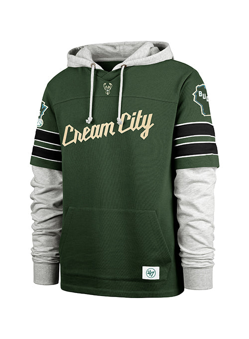 '47 Brand 2025-26 City Edition Milwaukee Bucks Hooded Lacer Sweatshirt