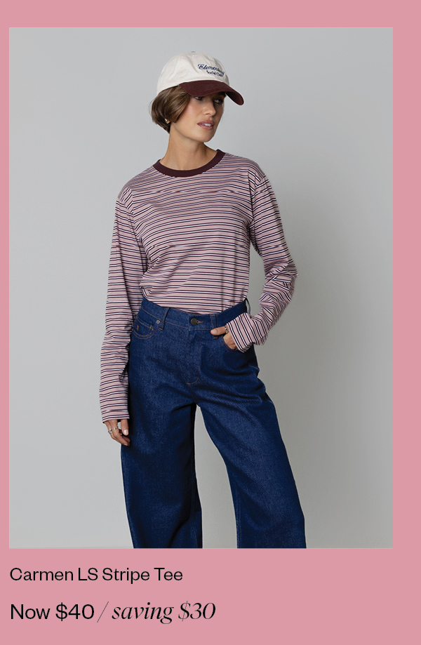 Carmen Long Sleeve Stripe Tee