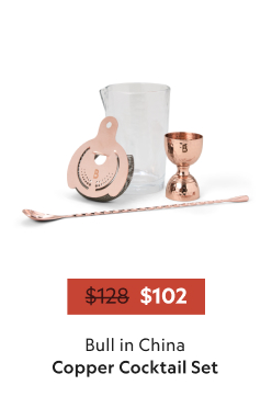 Copper Stirred Cocktail Set
