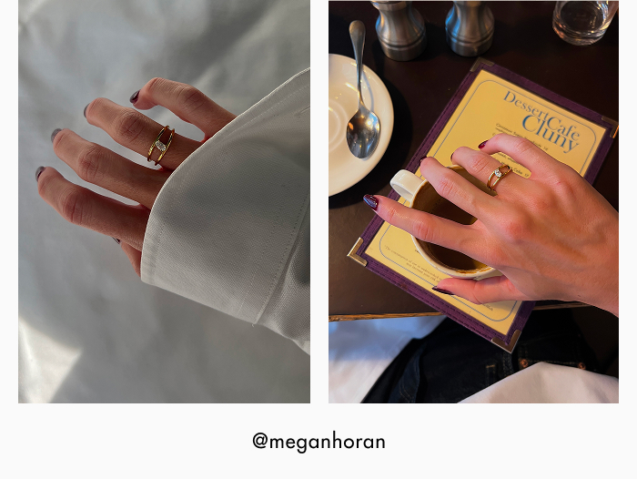 @meganhoran wears Suri Gold