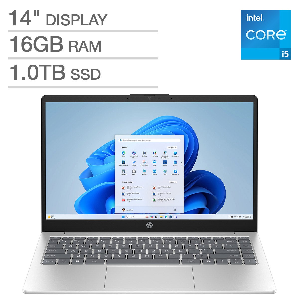 HP 14-inch FHD Laptop with Intel Core i5 Processor