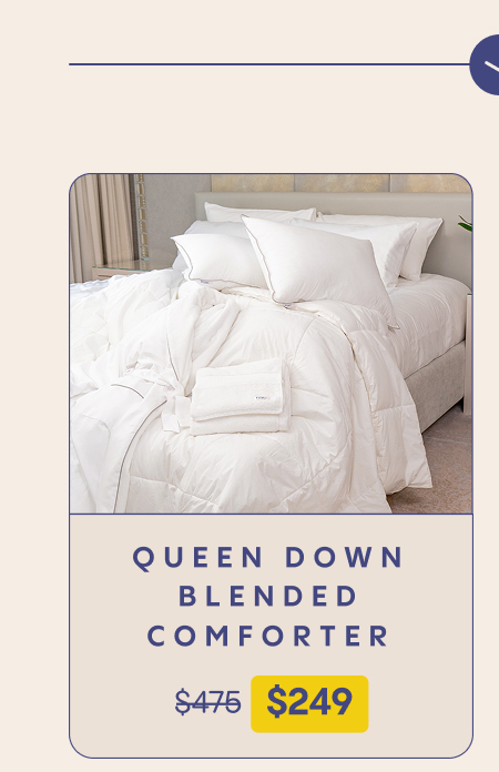 queen down blended comforter
