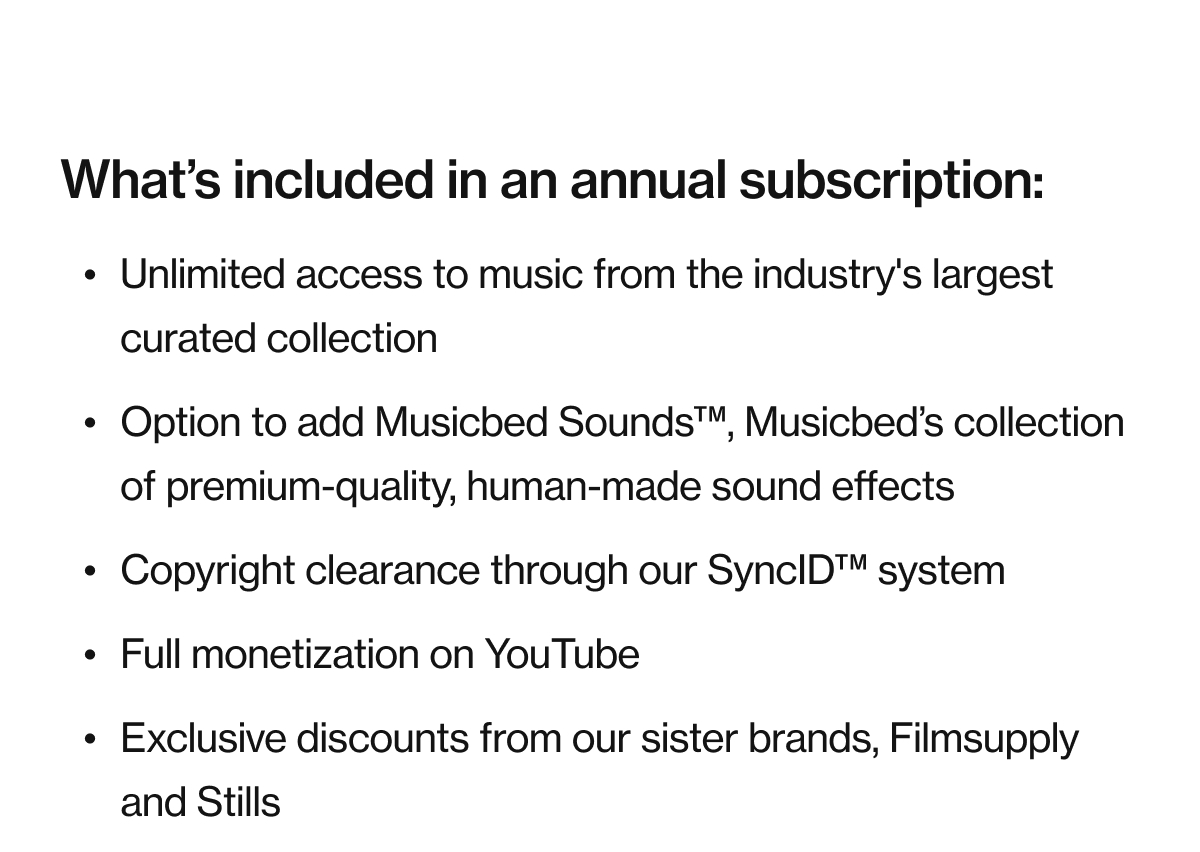 What's in a subscription