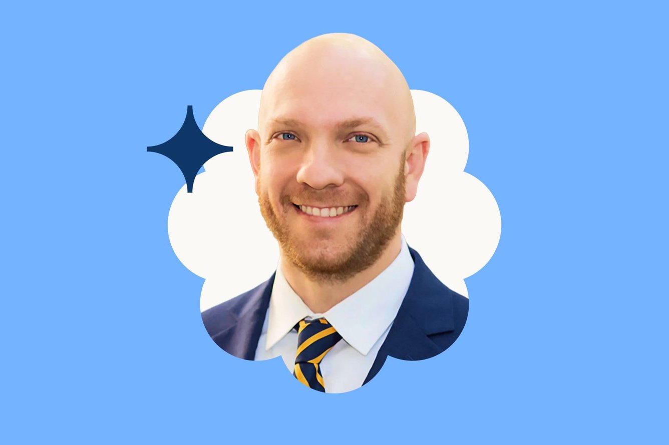 A portrait of Travis Zack, chief medical officer at the company, OpenEvidence.