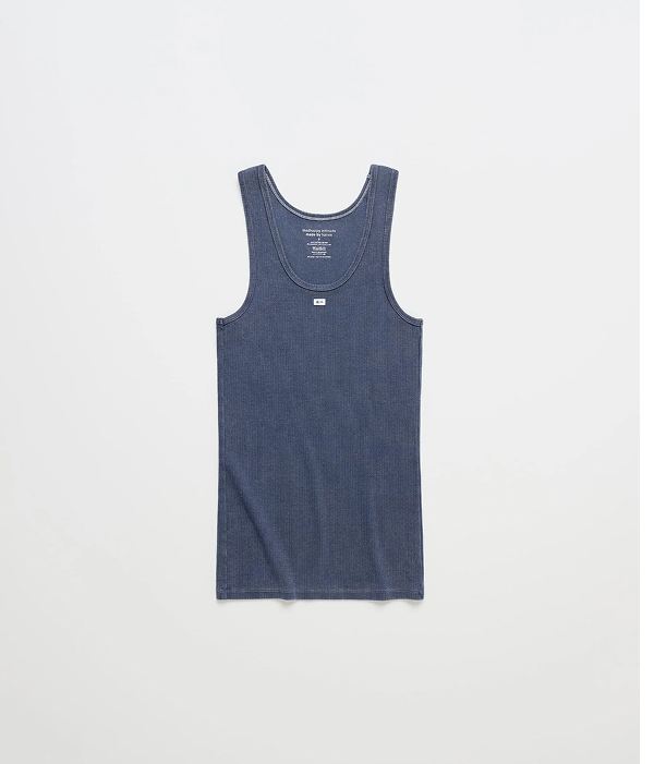 Hanes Pointelle Tank Top - Navy