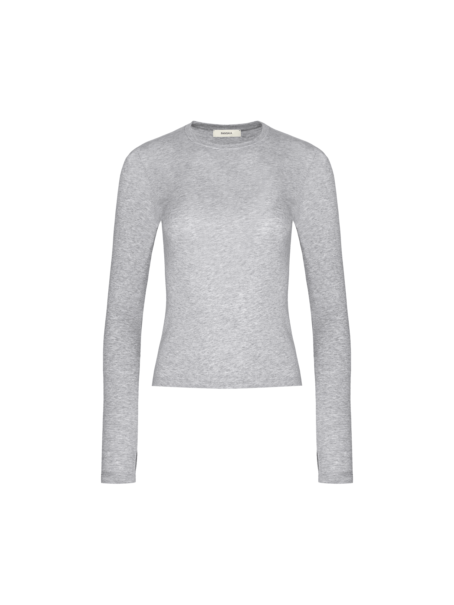 Image of Women's 365 Cotton Stretch Long-Sleeved Top—grey-marl