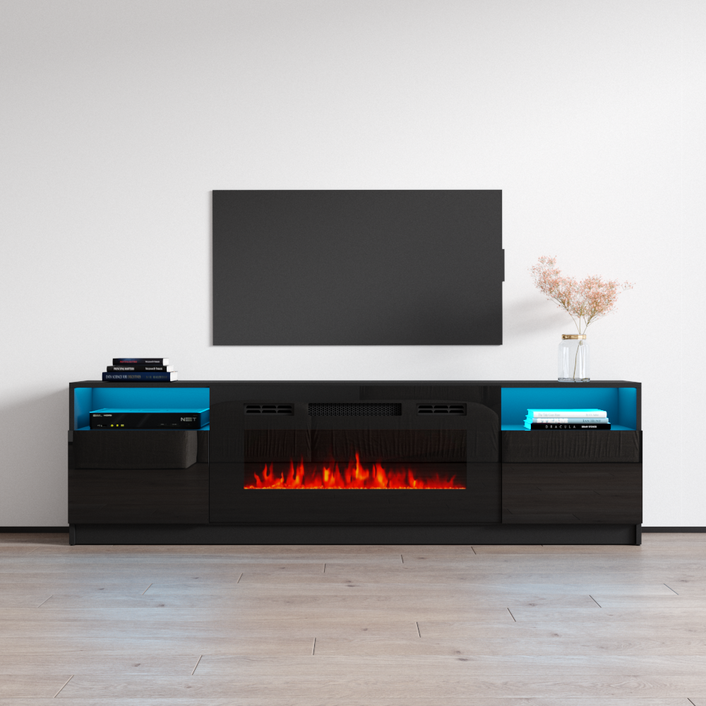 Image of York 02 Fireplace TV Stand