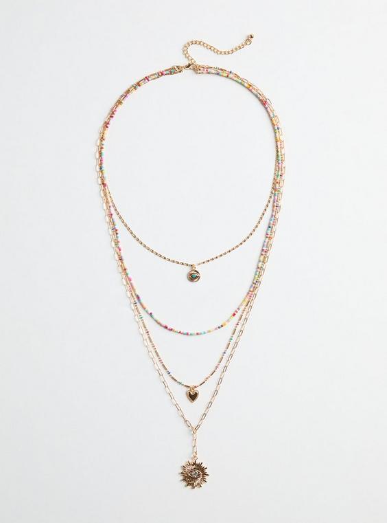 Beaded Layered Necklace