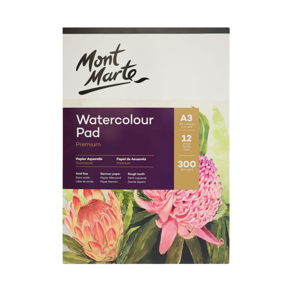 Image of Watercolor Pad German Paper Premium A3 300gsm 12 Sheet