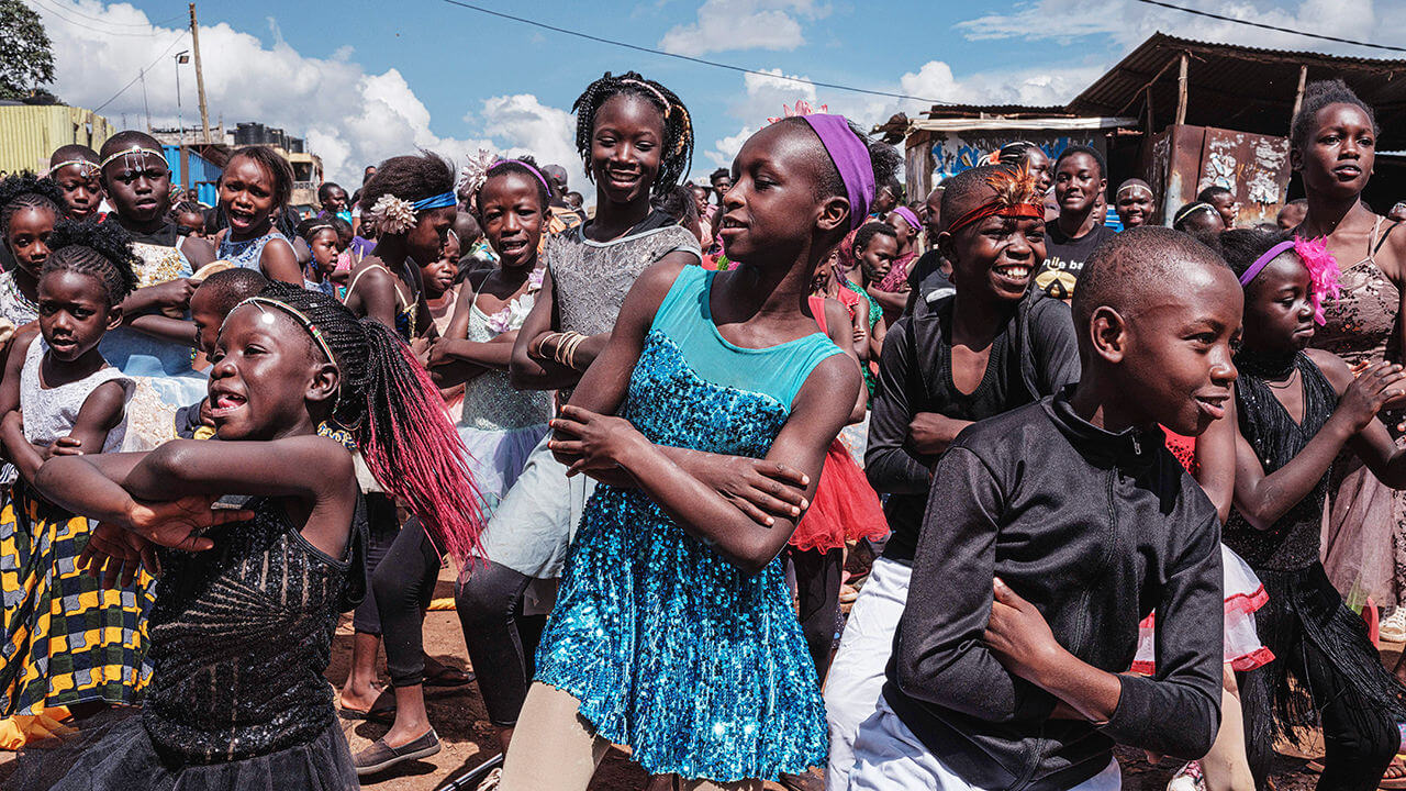 Young people in Kenya take part in extracurricular activities in school
