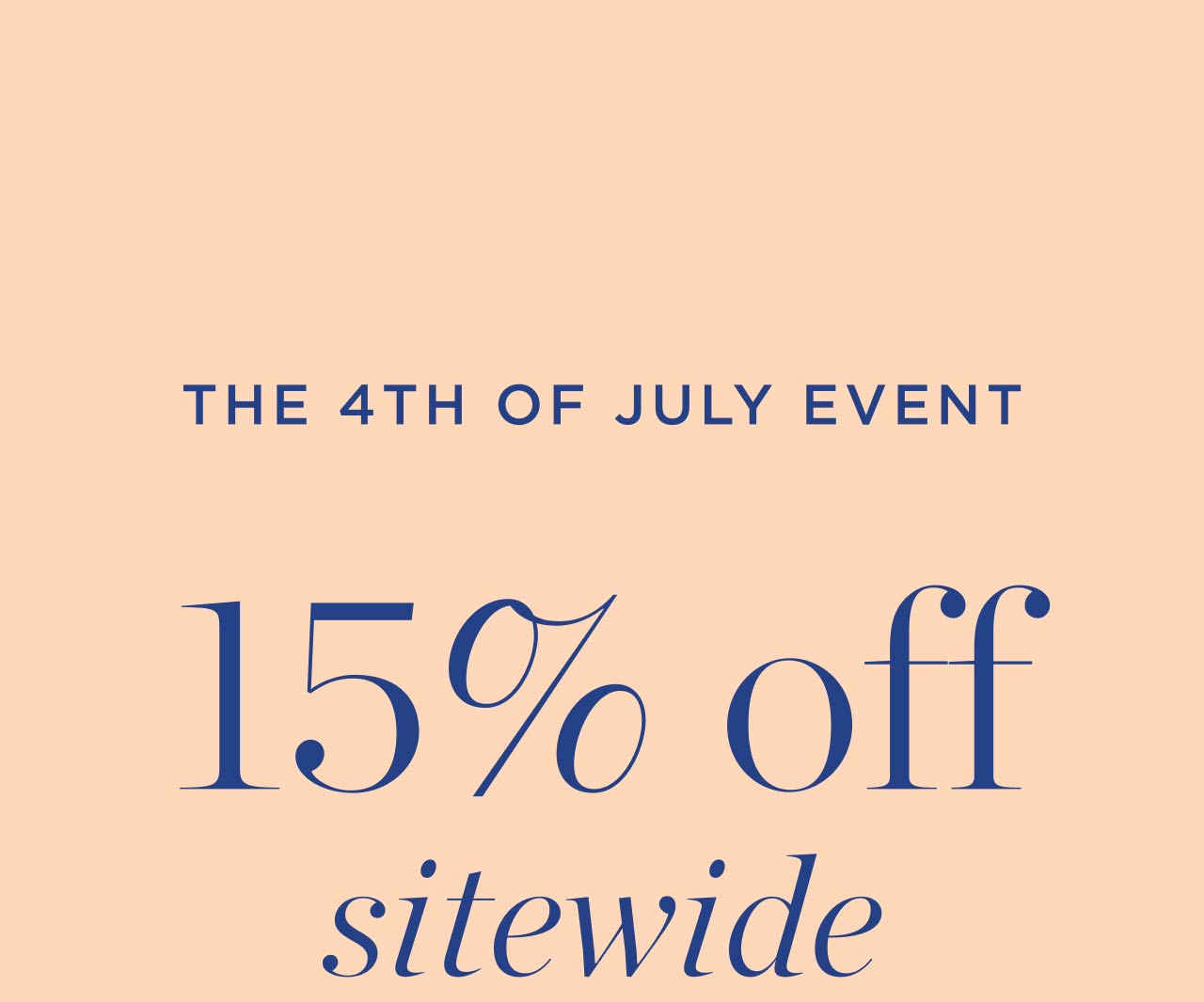 15% Off Sitewide