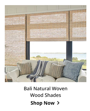 Bali Natural Woven Wood Shades | Shop Now >