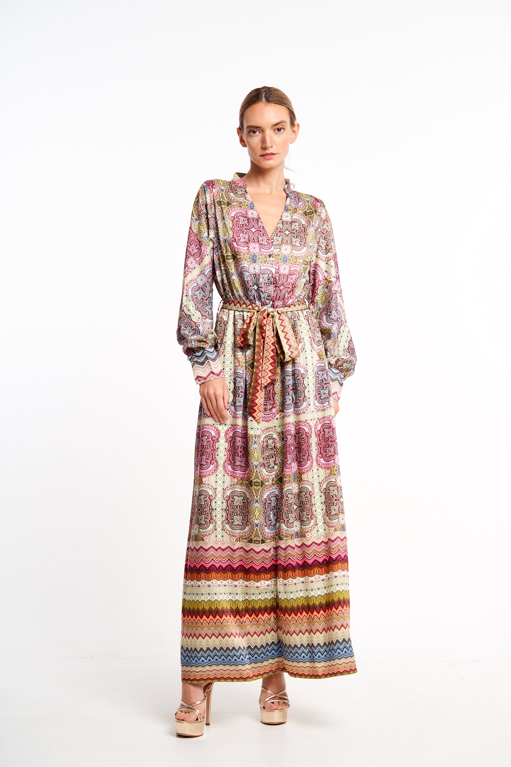 Image of Nora Button-Up Maxi Shirtdress