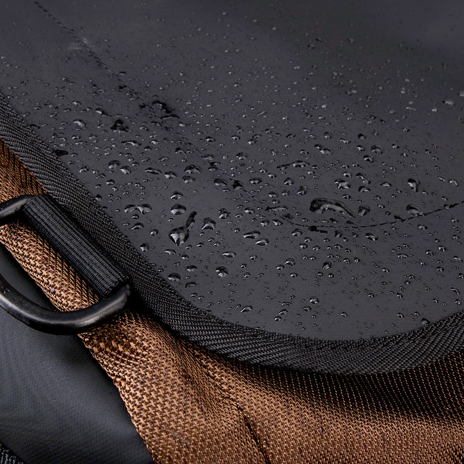 top cover with water droplets on top