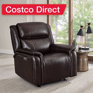 Barcalounger Bryson Leather Power Rocker Recliner with Power Adjustable Headrest