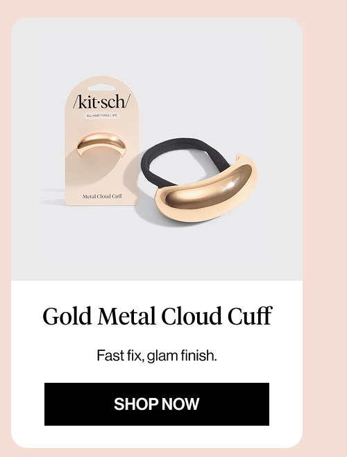 Gold Metal Cloud Cuff - Medium