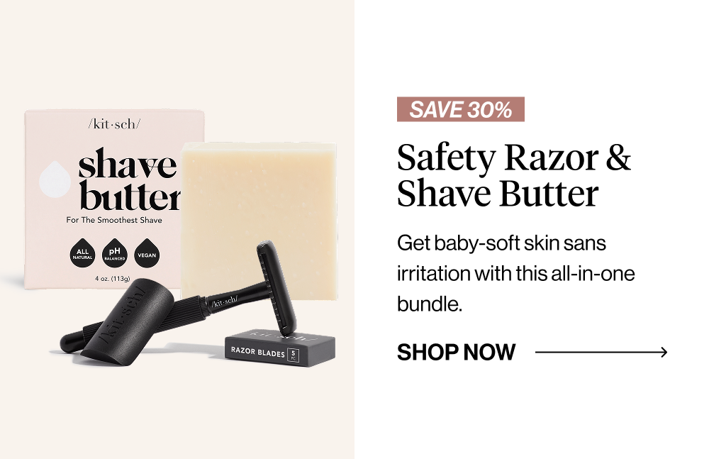 Safety Razor & Shave Butter. Get baby-soft skin sans irritation with this all-in-one bundle.