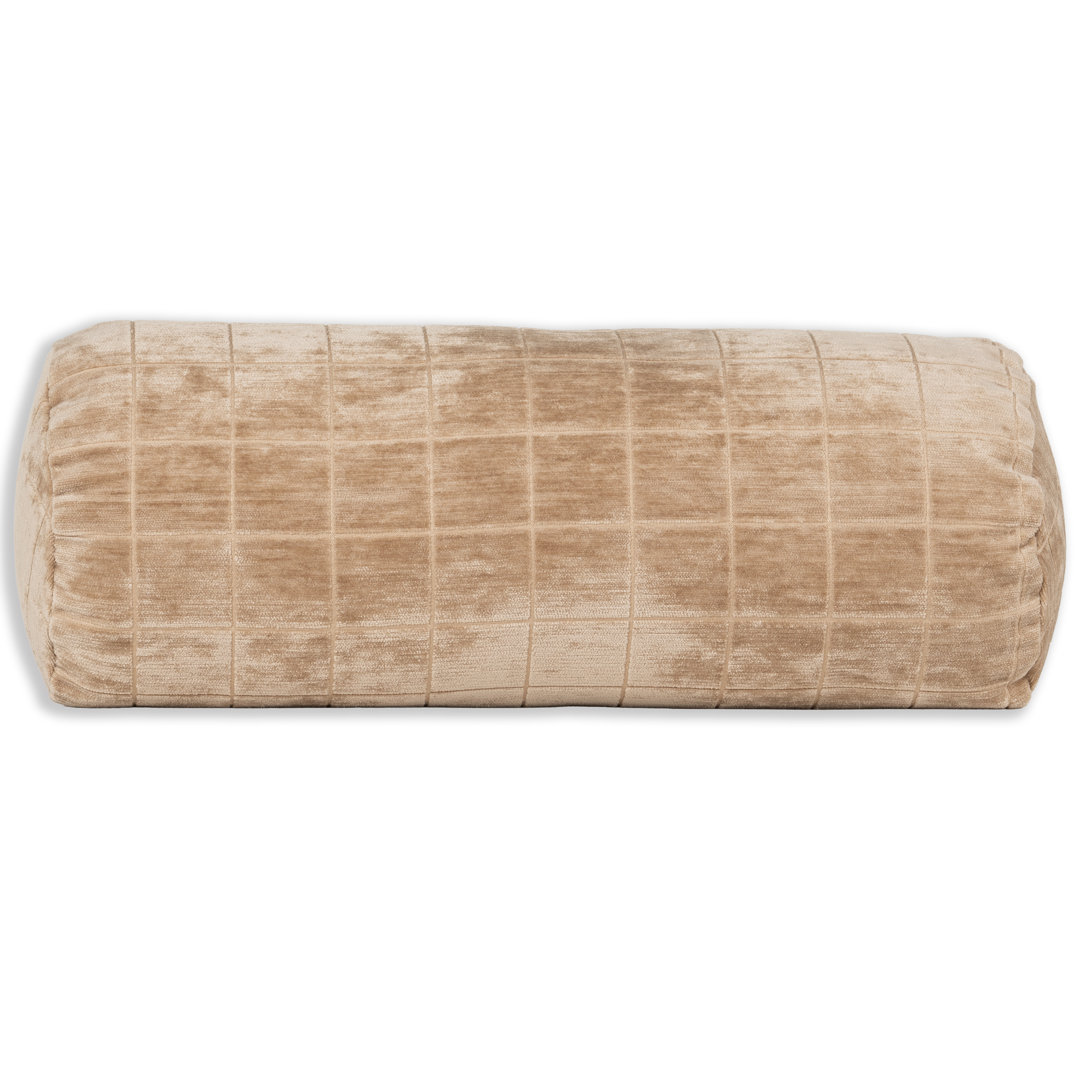 Otterville Velvet Grid Bolster Pillow