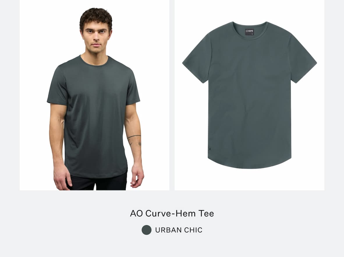AO Curve-Hem Tee - Urban Chic