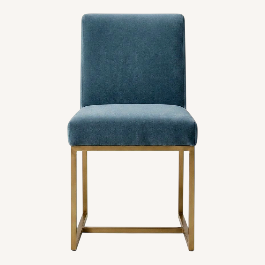 Image of Restoration Hardware Emery Blue Dining Chairs