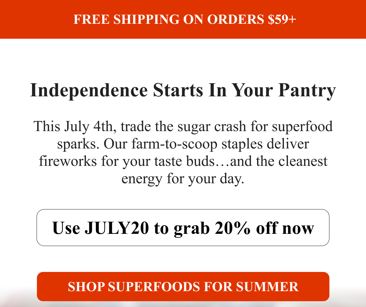 Independence Starts in your Pantry