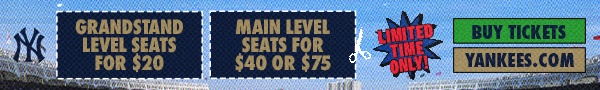 Limited Time Only! Grandstand Level Seats for $20 + Main Level Seats for $40 or $75 | Buy Tickets