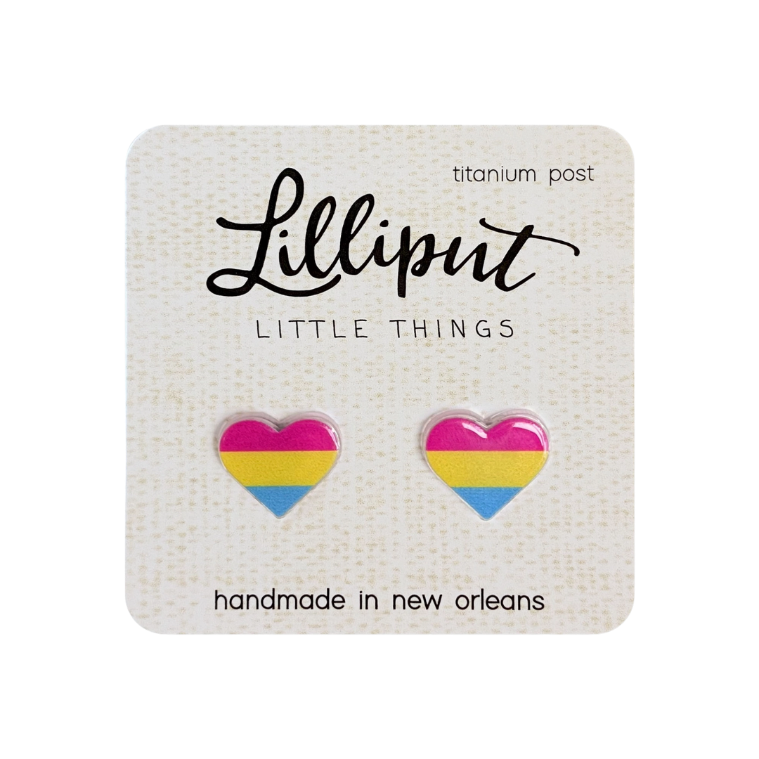 Image of Pansexual //Lgbtq+ Pride Flag Earrings