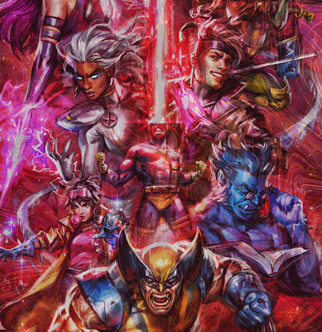 The X-Men vs Magneto (Holofoil Variant) Fine Art Print