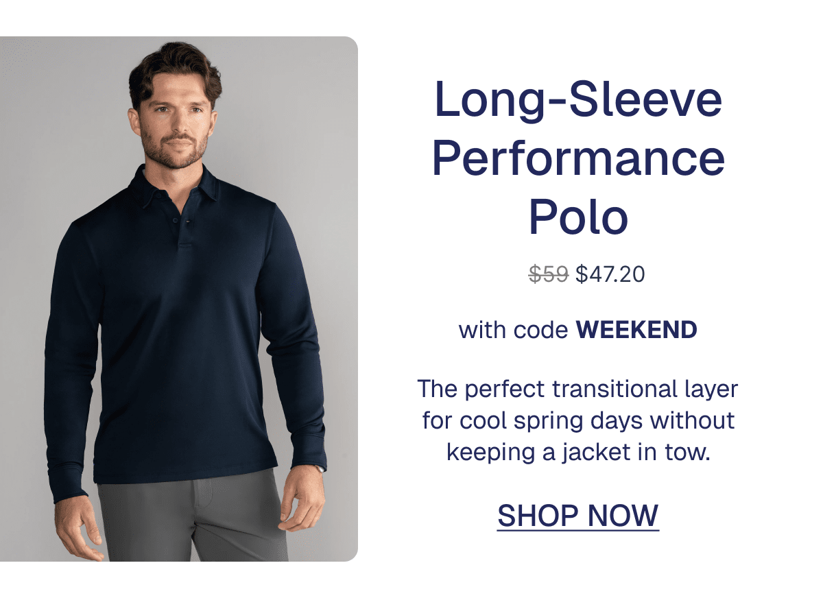 Long-Sleeve Performance Polo