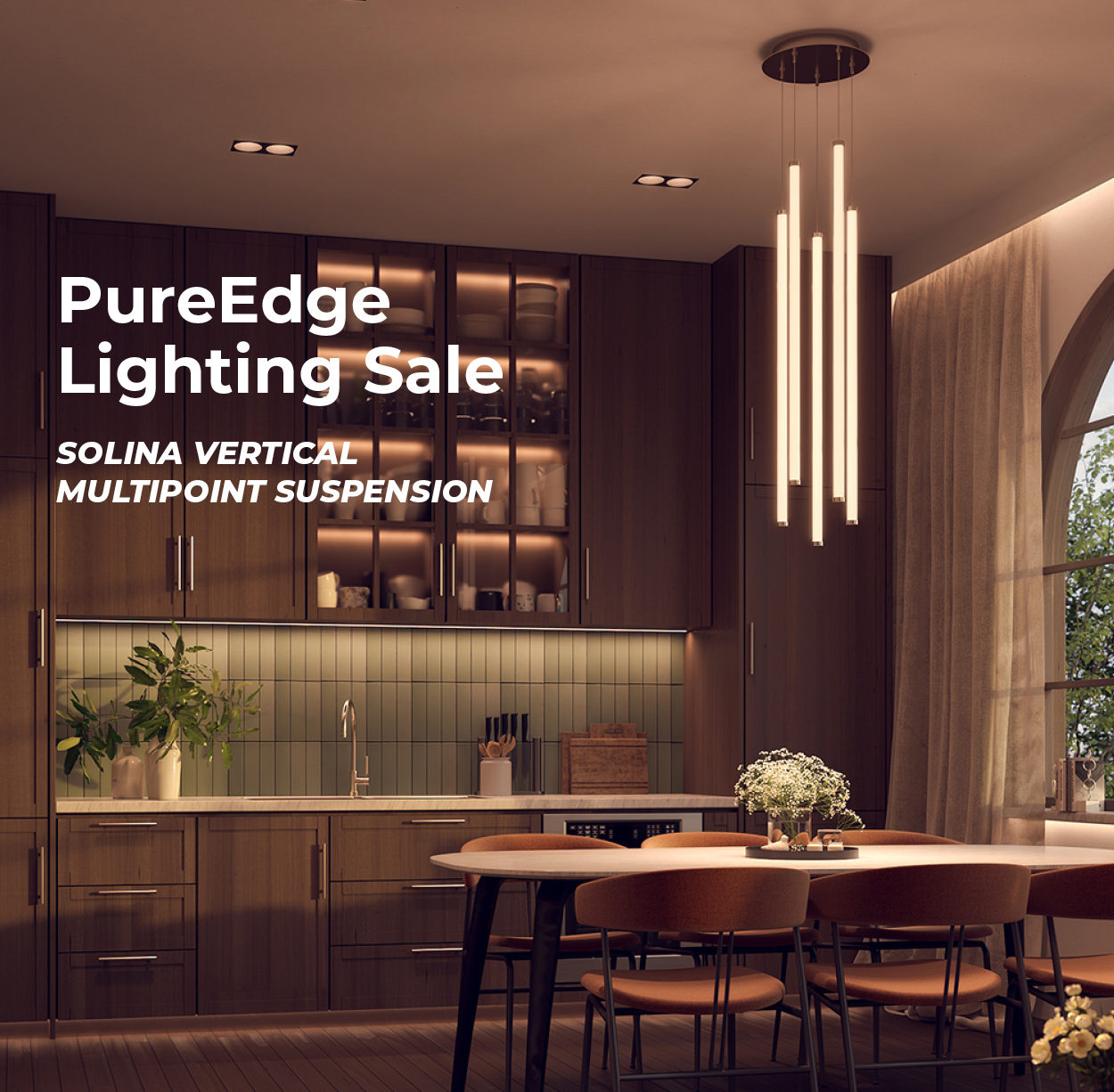 PureEdge Lighting Sale Solina Vertical Multipoint Suspension