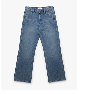 Women's Utility Jeans Indigo Brushed Denim