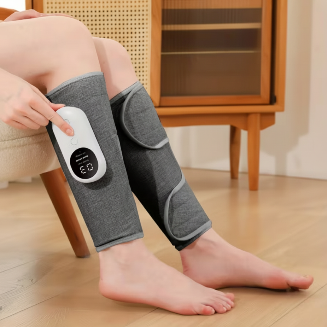 Image of Electric Air Compression Massager With Heating Kneading Modes And Rechargeable Battery