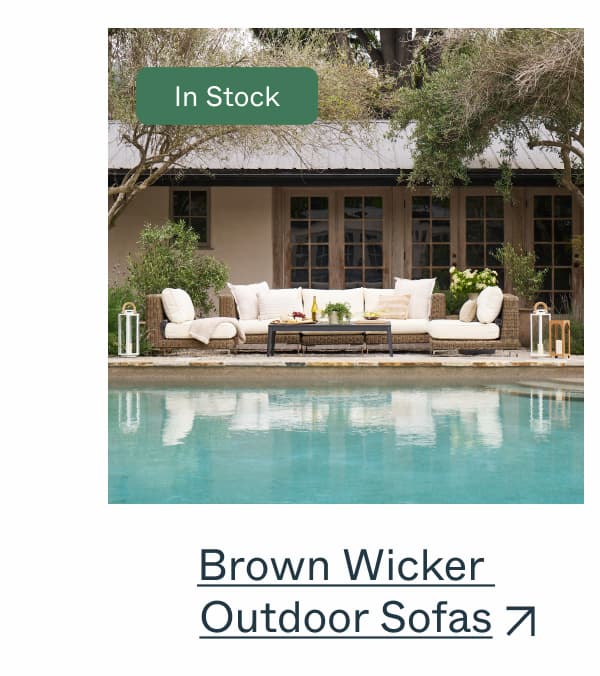Brown Wicker  Outdoor Sofas