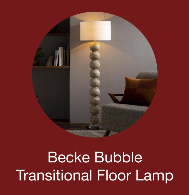 Becke Bubble Transitional Floor Lamp