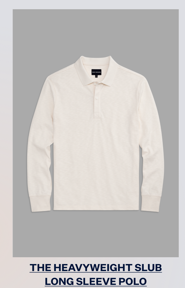 Heavyweight Slub Long Sleeve Polo