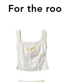 Tencel Embroidered Bustier Top