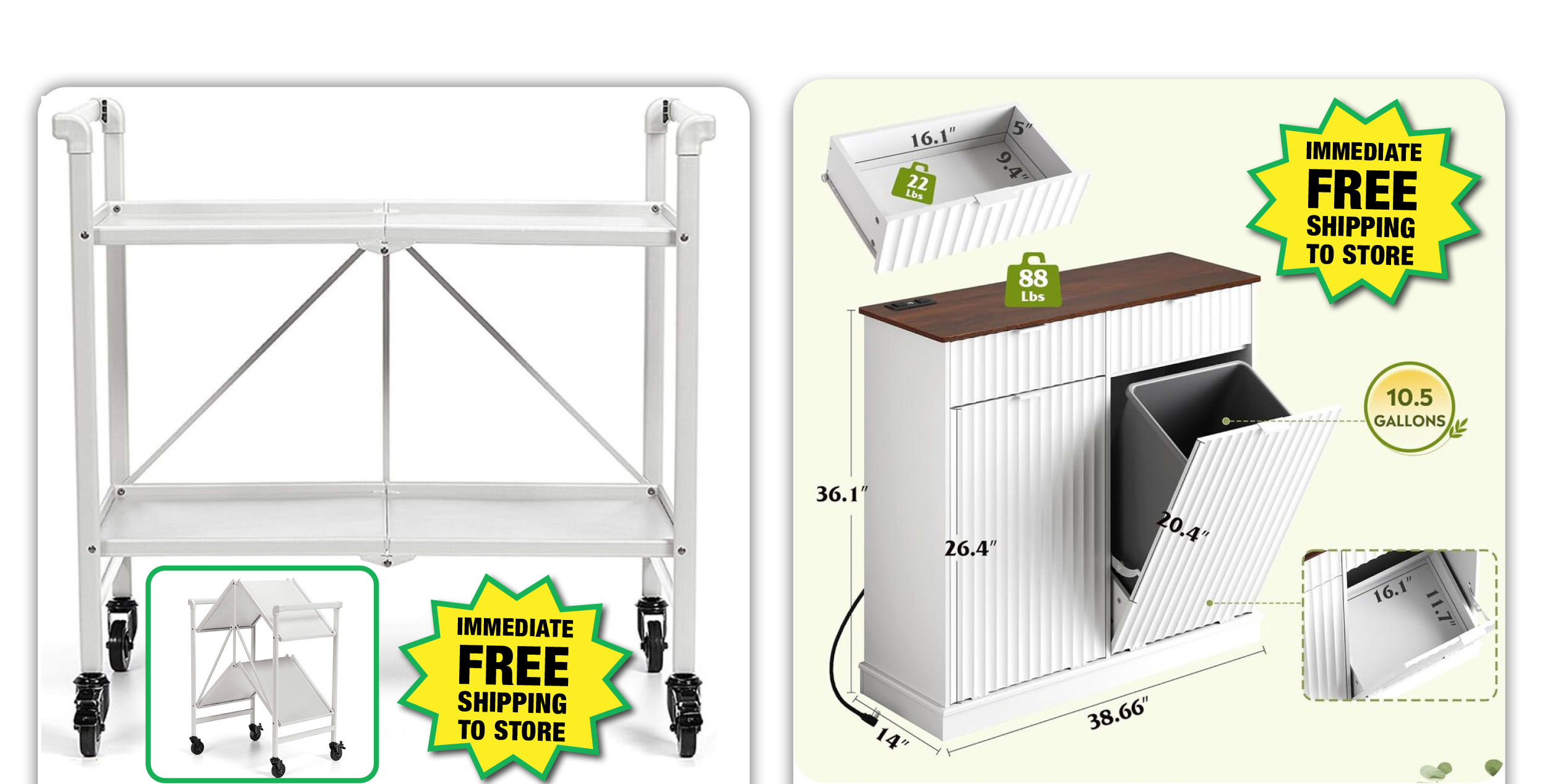 COSCO Outdoor Living Folding Serving Cart - ONLY $39.99 After Rebate*!