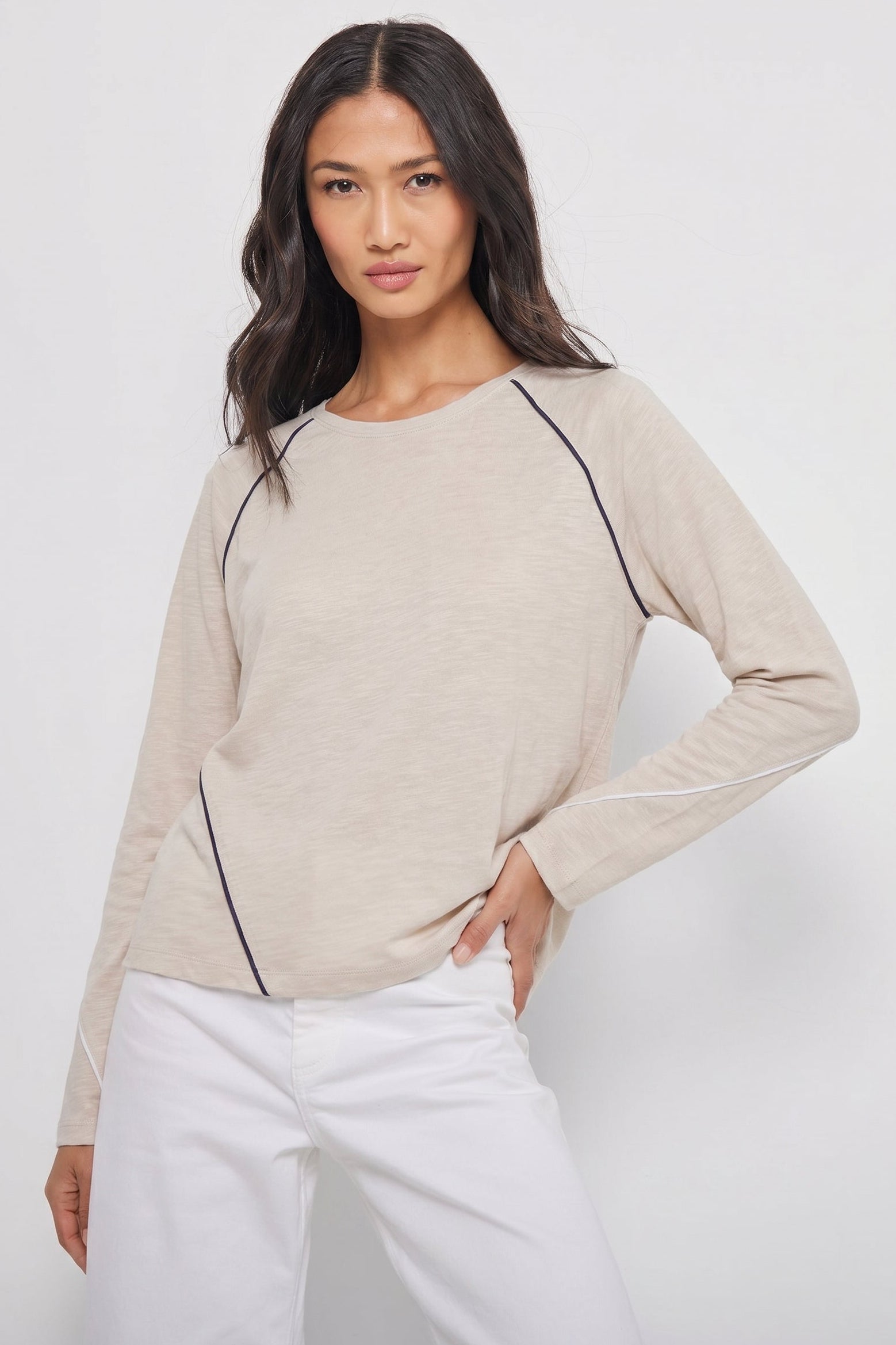 Image of PIPING HOT COTTON TEE