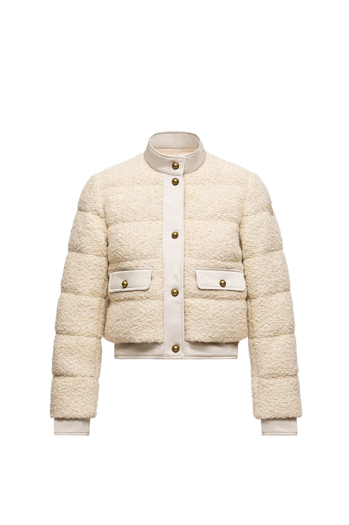 Blandy Wool Blend Bouclé Short Down Jacket