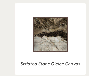 Ashley Luxe Striated Stone Giclée Canvas