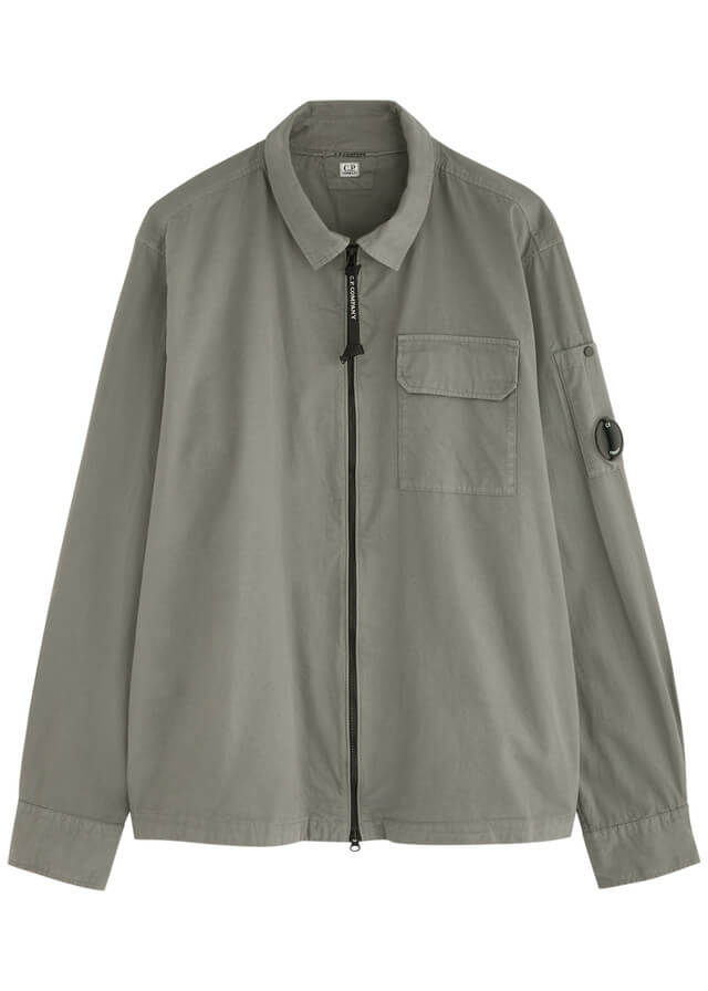 C.P. COMPANY Lens cotton gabardine overshirt