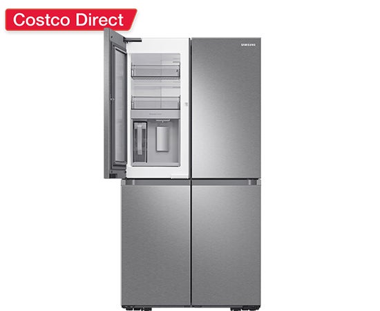 Samsung 23 cu. ft. Bespoke Counter Depth 4-Door French Door Refrigerator with Beverage Center