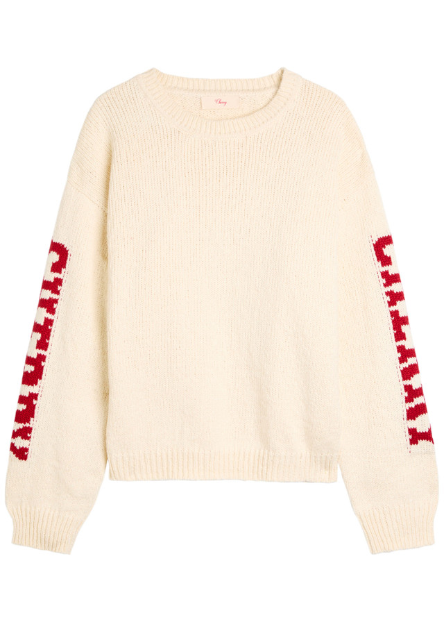 CHERRY LOS ANGELES Logo cotton-knit jumper