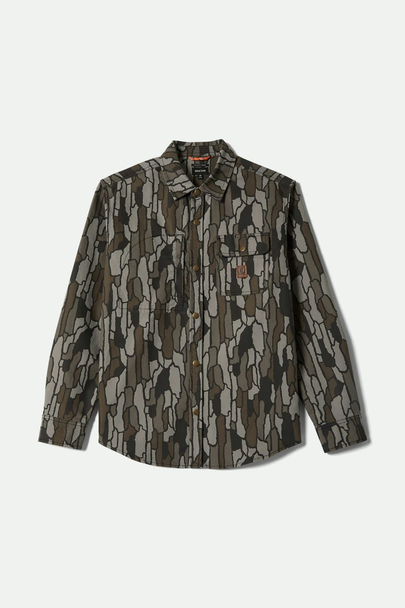 Image of Builders Stretch L/S Overshirt - Bark Camo