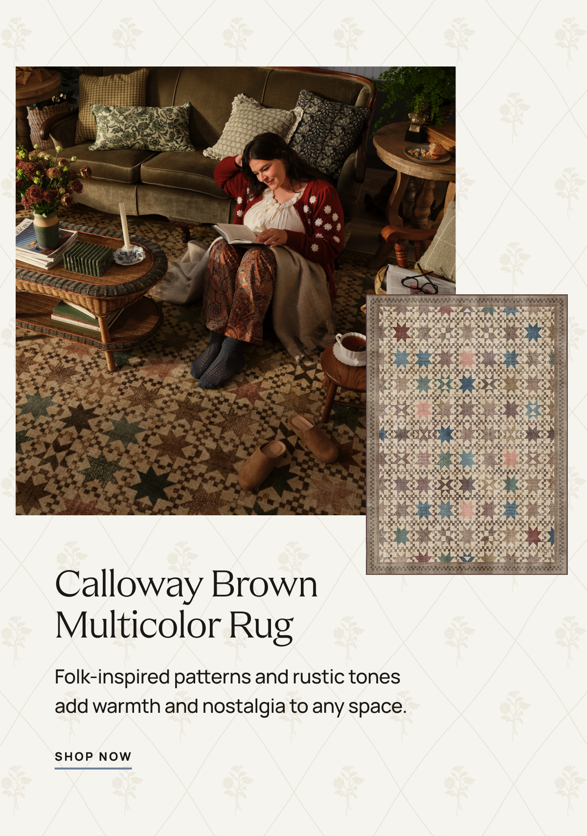Calloway Brown Multicolor Rug 