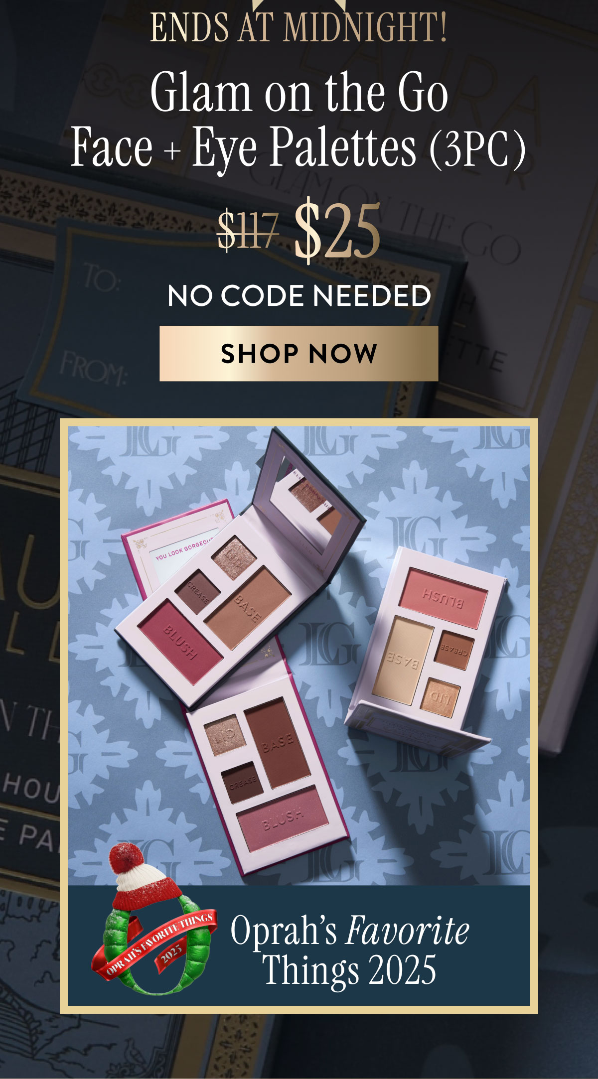 Glam On The Go Face + Eye Palettes (3PC) | Shop Now
